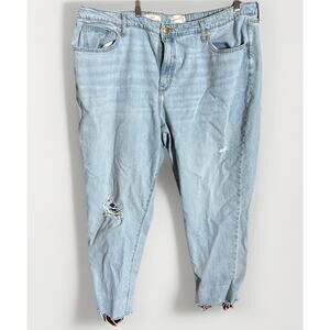 Universal Thread Jeans Boyfriend Baggy Style Women’s Sz 20 Plus Size Distressed